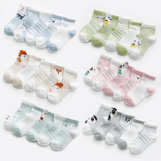 5Pairs/lot 0-2Y Infant Baby Sock