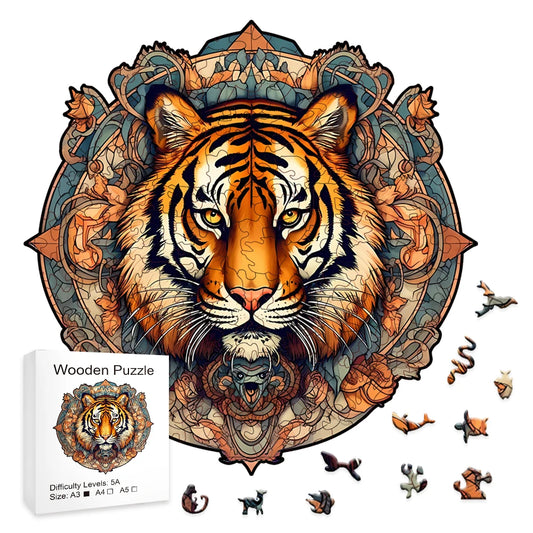 The King Of The Forest - Tiger - Wooden Puzzle