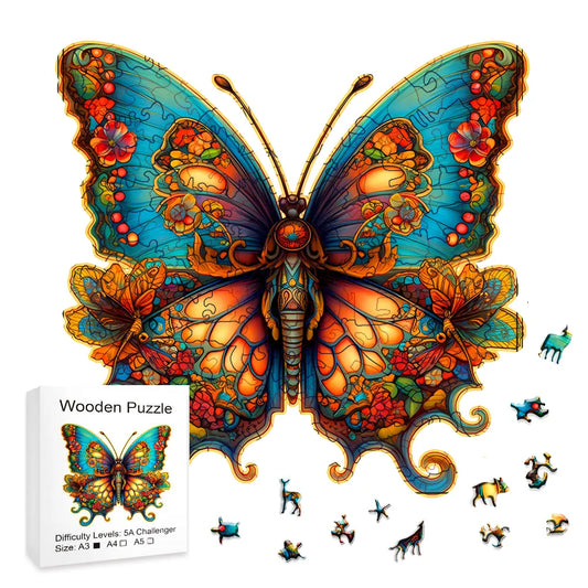 Colorful Butterfly Wooden Puzzles